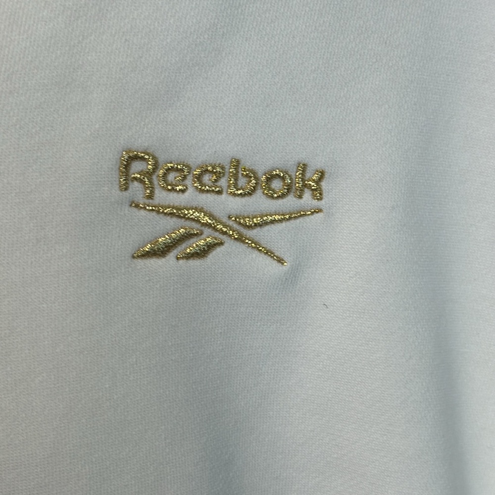 NWT Men’s Reebok‎ White w/ Gold Accents Full Zip Hoodie In Size XL - Picture 5 of 13